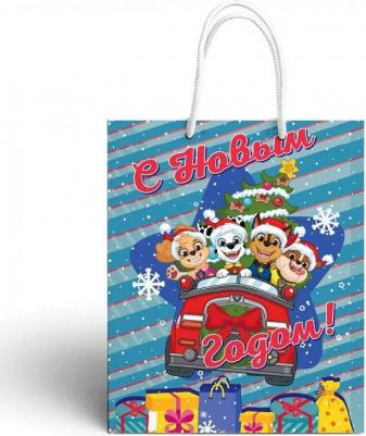 Пакет подарочный "Щенячий патруль "С Новым годом!" большой, 335 х 406 х 155 мм – фото 2