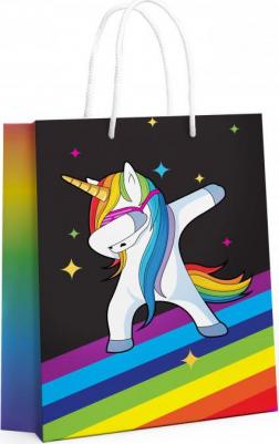 Пакет подарочный. Танцующий Единорог 250х350х100 мм