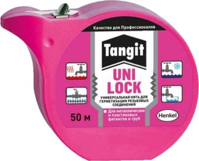 Нить монтажная Tangit Uni-Lock для герметизации резьбовых соединений белая 50 м
