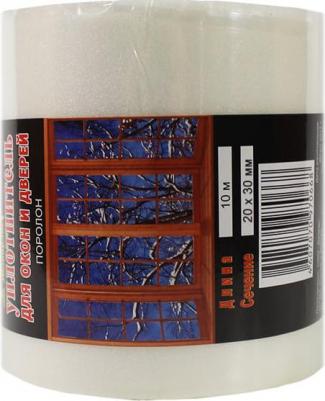 Уплотнитель утеплитель для окон и дверей поролон 20х30мм 10 метров – фото 2