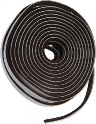 Уплотнитель щеточный самоклеящийся, 9х5 мм, коричневый, 10 м. 9103461