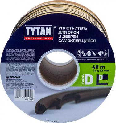 Уплотнитель, D-профиль 9 x 7,5 мм, бухта 100 м, черный – фото 2