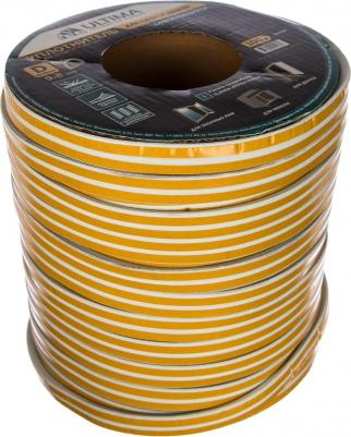 Уплотнитель для окон и дверей самоклеящийся 9*100 м D профиль 8 мм белый