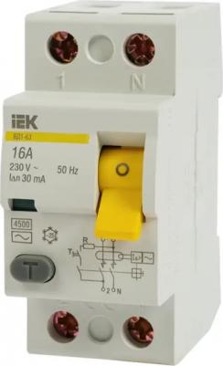 Выключатель дифференциальный (УЗО) ВД1-63 2Р 16А 30мА - MDV10-2-016-030 – фото 6