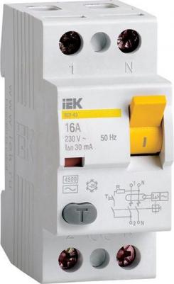 Выключатель дифференциальный (УЗО) ВД1-63 2Р 16А 30мА - MDV10-2-016-030 – фото 20