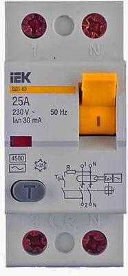 Выключатель дифференциальный (УЗО) ВД1-63 2Р 25А 30мА - MDV10-2-025-030 – фото 7