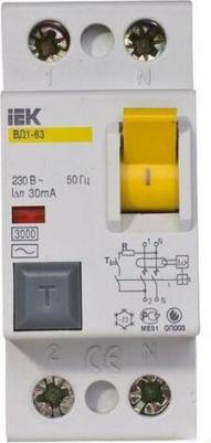 Выключатель дифференциальный (УЗО) ВД1-63 2Р 50А 30мА - MDV10-2-050-030 – фото 12