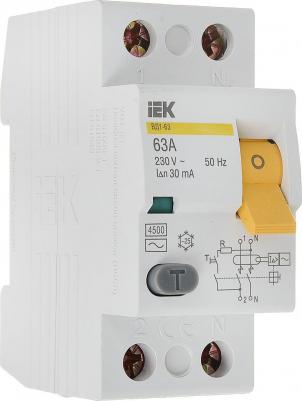 Выключатель дифференциальный (УЗО) ВД1-63 2Р 63А 30мА - MDV10-2-063-030 – фото 13