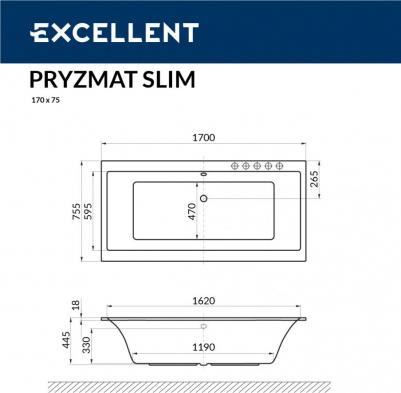 PRYZMAT SLIM 170x75 – фото 7