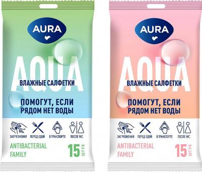 Салфетки влажные с антибактериальным эффектом Family, 15 шт – фото 5