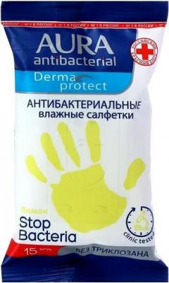 Влажные салфетки антибактериальные 15 штук в упаковке – фото 11