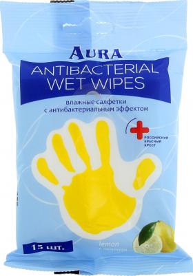 Влажные салфетки антибактериальные 15 штук в упаковке – фото 18