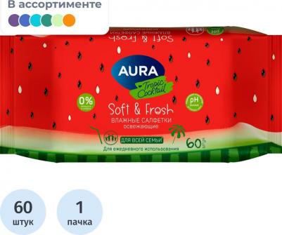 Влажные салфетки освежающие 60 штук в упаковке – фото 16