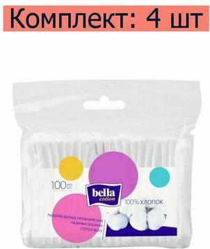 Палочки ватные cotton 100 штук в упаковке – фото 3