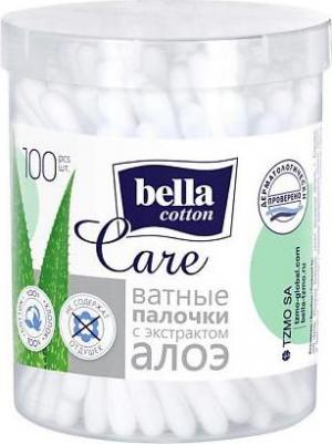 Ватные палочки Cotton Care с экстрактом алоэ, банка, 100 шт/уп – фото 1
