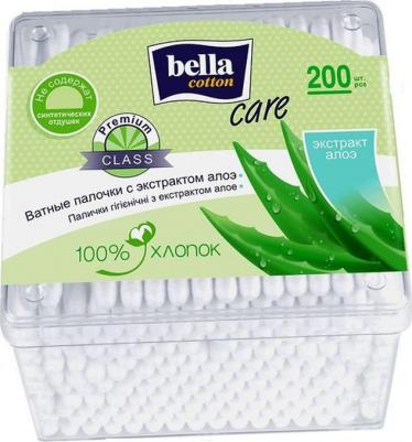 Ватные палочки с экстрактом алоэ Cotton круглая упак, 200 шт – фото 4