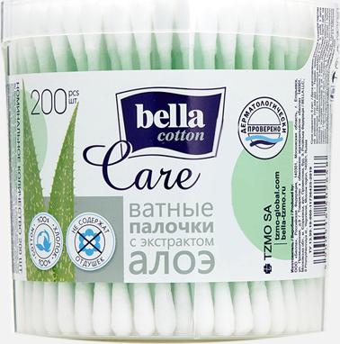Ватные палочки с экстрактом алоэ Cotton круглая упак, 200 шт