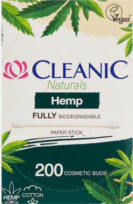 Naturals Hemp Ватные палочки гигиенические в прямоугольной коробке 200.0