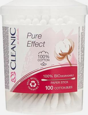 Pure Effect Ватные палочки гигиенические в круглой коробке 100.0