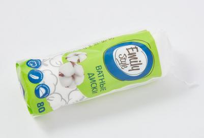 Диски ватные 80 штук в упаковке – фото 1