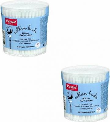 Ватные палочки "Premial Classic" в цилиндре, 200 шт – фото 9