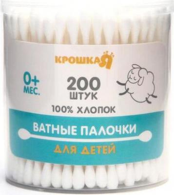 Ватные палочки, пакет 100 шт., пластик, цвет белый – фото 5