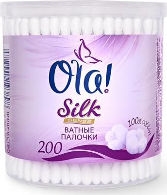 Ватные палочки (Ола!) Silk Sense в пластиковой банке, 100 шт – фото 9
