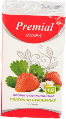 Платочки бумажные для носа - Клубника, трехслойная, 10 шт – фото 9