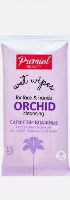 Салфетки для тела La fleur Cалфетки влажные очищающие ароматерапия орхидея 50.0