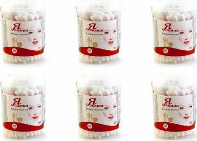 Ватные палочки в стакане круглый стакан, 100 шт – фото 18