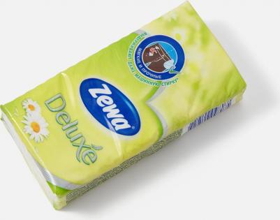 Носовые Платки Deluxe Ромашка, 3 слоя, 10шт.Х 10 – фото 6