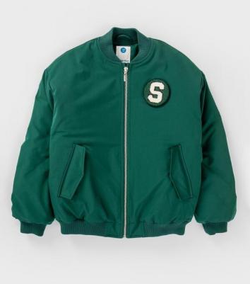 Бомбер детский 224BBGS40014800, зеленый, 122 – фото 3