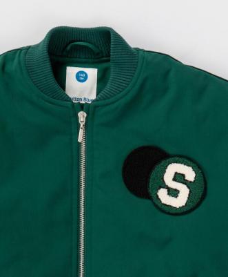 Бомбер детский 224BBGS40014800, зеленый, 122 – фото 6