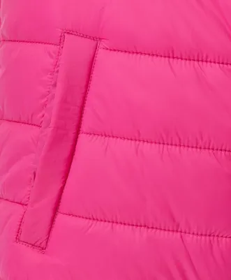 Куртка демисезонная базовая с капюшоном розовая 222BBGB41011200 р.140 – фото 3