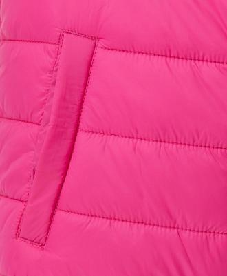 Куртка демисезонная базовая с капюшоном розовая 222BBGB41011200 р.158 – фото 4