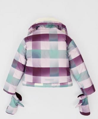 Куртка демисезонная с капюшоном и варежками мультицвет, 158, 224BBGJC4102 – фото 1