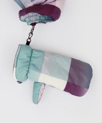 Куртка демисезонная с капюшоном и варежками мультицвет, 164, 224BBGJC4102 – фото 2