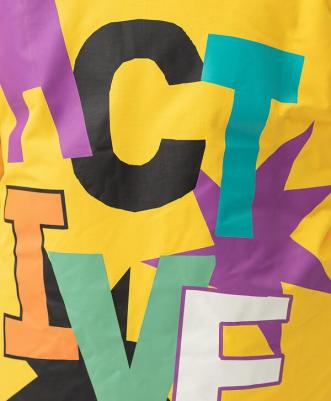 Куртка демисезонная с мембраной и принтом желтая 222BBGA41012700 р.116 – фото 6