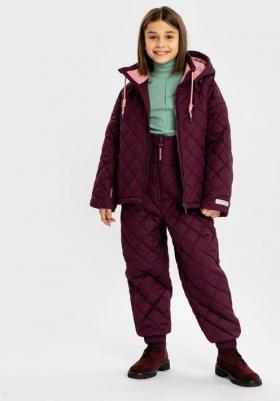 Куртка демисезонная водоотталкивающая темно- фиолетовая, 164, 224BBGJC4101 – фото 3