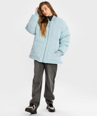 Куртка-трансформер демисезонная съемные рукава голубая, 158, 224BBGJC4105