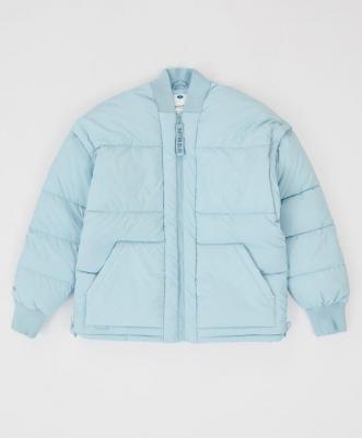 Куртка-трансформер демисезонная съемные рукава голубая, 170, 224BBGJC4105 – фото 4