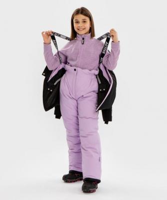 Куртка зимняя непромокаемаяи черно-сиреневая, 122, 224BBGA4105 – фото 1