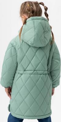 Пальто демисезонное с капюшоном зеленое 222BBGMC45014800 р.104 – фото 6