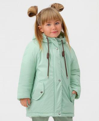 Пальто детское 123BBGMC45024800, цвет зеленый, размер 104 – фото 2