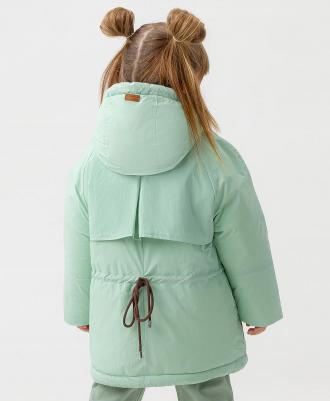 Пальто детское 123BBGMC45024800, цвет зеленый, размер 122 – фото 4