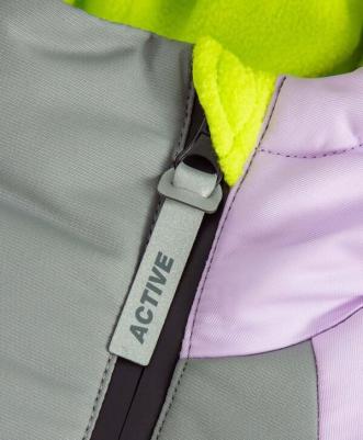 Пальто зимнее непромокаемоеи манжетами-митенками мультицвет, 104, 224BBGA4601 – фото 2