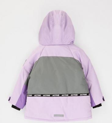 Пальто зимнее непромокаемоеи манжетами-митенками мультицвет, 128, 224BBGA4601 – фото 5