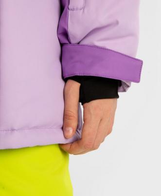 Пальто зимнее непромокаемоеи манжетами-митенками мультицвет, 158, 224BBGA4601 – фото 3