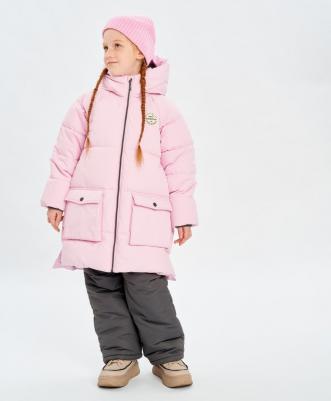 Пальто зимнее водоотталкивающее розовое, 122, 224BBGMC4102 – фото 9
