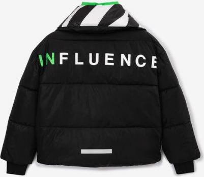 Куртка демисезонная стёганая на искусственном пуху чёрная, 140, 22409GJC4103 – фото 4